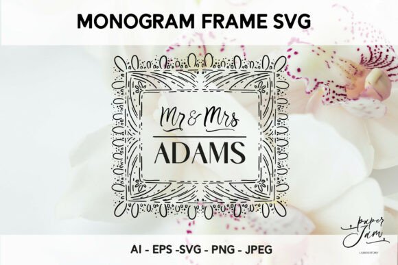Boho Charm Meets Personal Touch: The Mr & Mrs Wedding Monogram SVG