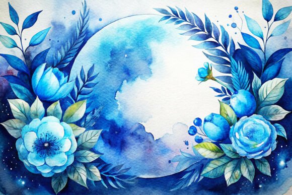 Boho Moon and Floral Frames for Modern Design