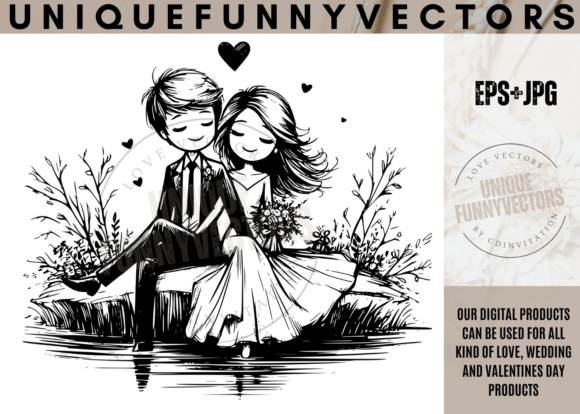 Designing with Heart: The Magic of Love and Wedding Svg Vectors 392