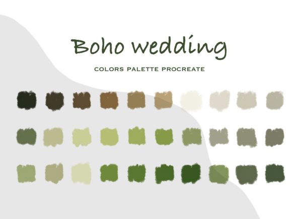 Embrace the Boho Wedding Color Palette for Procreate