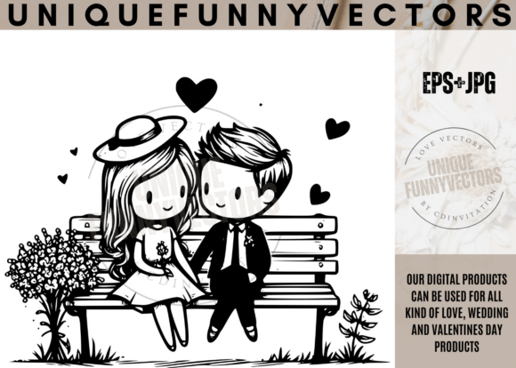 Love and Wedding SVG Vectors 515: Adorable Characters for Every Celebration