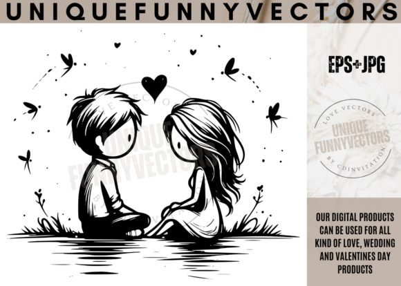 Wedding Couple SVG & Stick Vectors 369: Charming Design Assets
