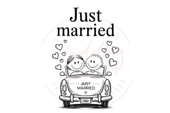 Wedding Couple SVG & Stick Vectors: Endless Love Designs