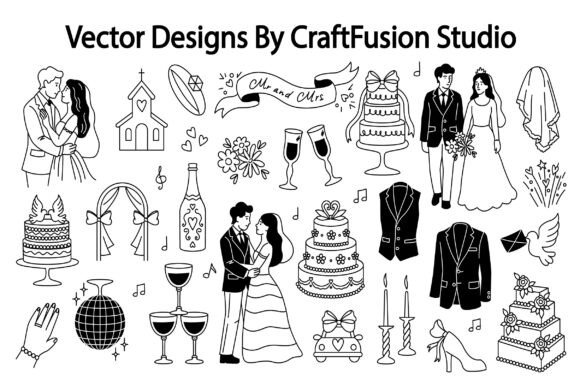 Wedding Illustration Clipart: Your Ultimate Design Toolkit